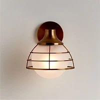 Fairfax Brass Metal Indoor/Outdoor Wall Sconce Light