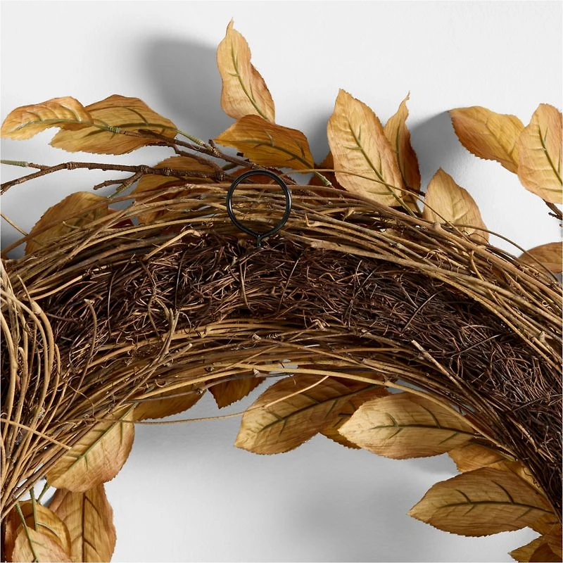 Faux Apple Wreath 28"