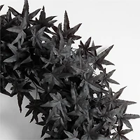 Faux Black Maple Wreath 28"