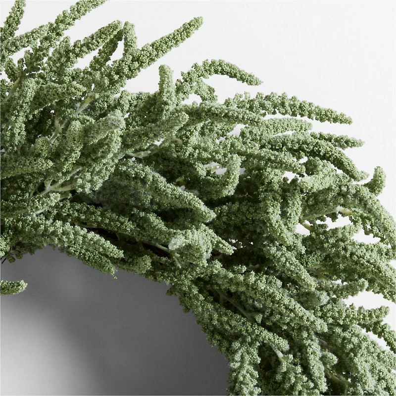 Faux Green Amaranthus Wreath 30"