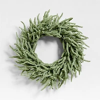 Faux Green Amaranthus Wreath 30"