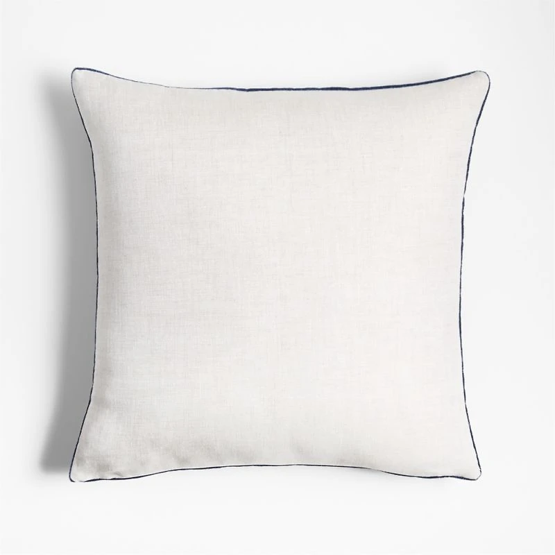Faux Mohair Recycled 20"x20" Coy Blue Throw Pillow Cover