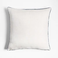 Faux Mohair Recycled 20"x20" Coy Blue Throw Pillow Cover