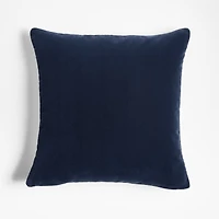 Faux Mohair Recycled 20"x20" Coy Blue Throw Pillow Cover