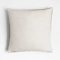 Faux Mohair Linen 20"x20" Moody Mauve Throw Pillow Cover