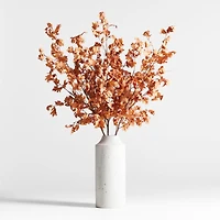 Faux Orange Oak Leaf Branch 66"