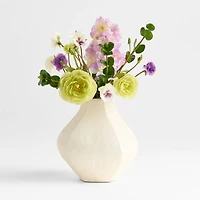 Faux Purple and Green Ranunculus Bouquet