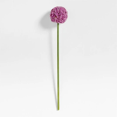 Faux Purple Allium Stem 29"