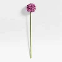 Faux Purple Allium Stem 29"