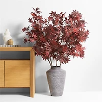 Faux Red Japanese Maple Stem 60"