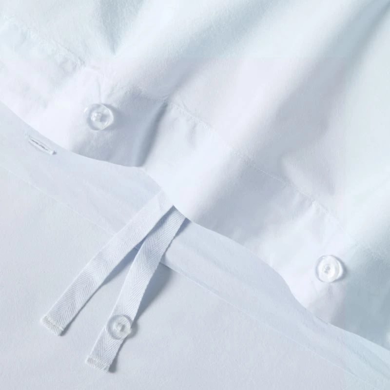Favorite Washed Organic Cotton Pale Blue Eyelash Full/Queen Duvet Cover