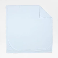 Favorite Washed Organic Cotton Pale Blue Eyelash Full/Queen Duvet Cover