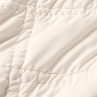 Favorite Washed Organic Cotton Percale Undyed King Comforter Bed Pillow Sham