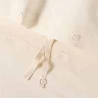 Favorite Washed Organic Cotton Undyed Eyelash King Duvet Cover