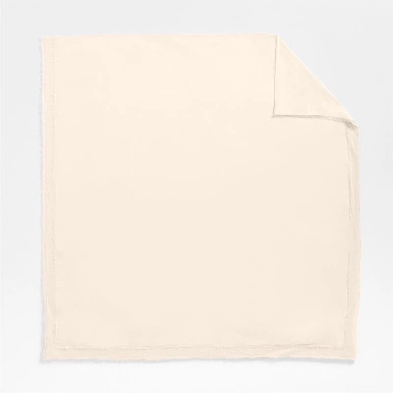 Favorite Washed Organic Cotton Undyed Eyelash King Duvet Cover