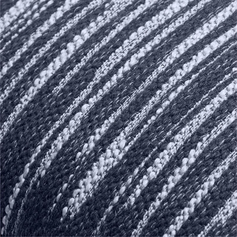 Fedo Wool Blend 22"x15" Indigo Blue Throw Pillow Cover