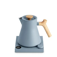 Fellow Corvo EKG Pro Electric Tea Kettle in Hazy Blue with Maple Accents