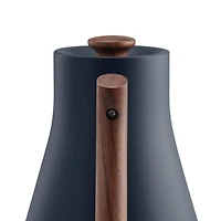 Fellow Corvo EKG Electric Tea Kettle in Stone Blue with Walnut Accents