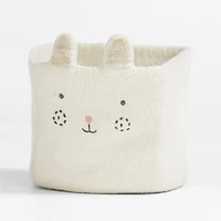 Bunny Felt Shelf Storage Bin, Set of 4
