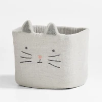Cat Felt Shelf Storage Bin