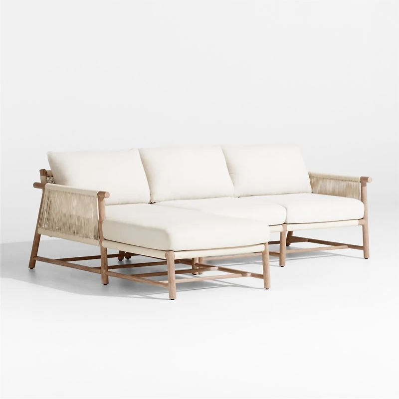 Fen -Piece Left-Arm Chaise Outdoor Sectional Sofa