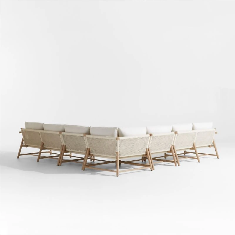 Fen -Piece L-Shaped Outdoor Sectional Sofa