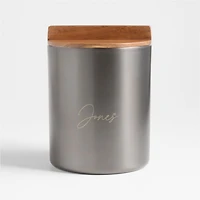 Fenton Graphite and Wood Ice Bucket