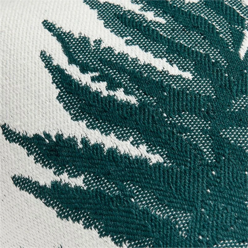 Fern 20"x13" Sea Green Outdoor Lumbar Pillow