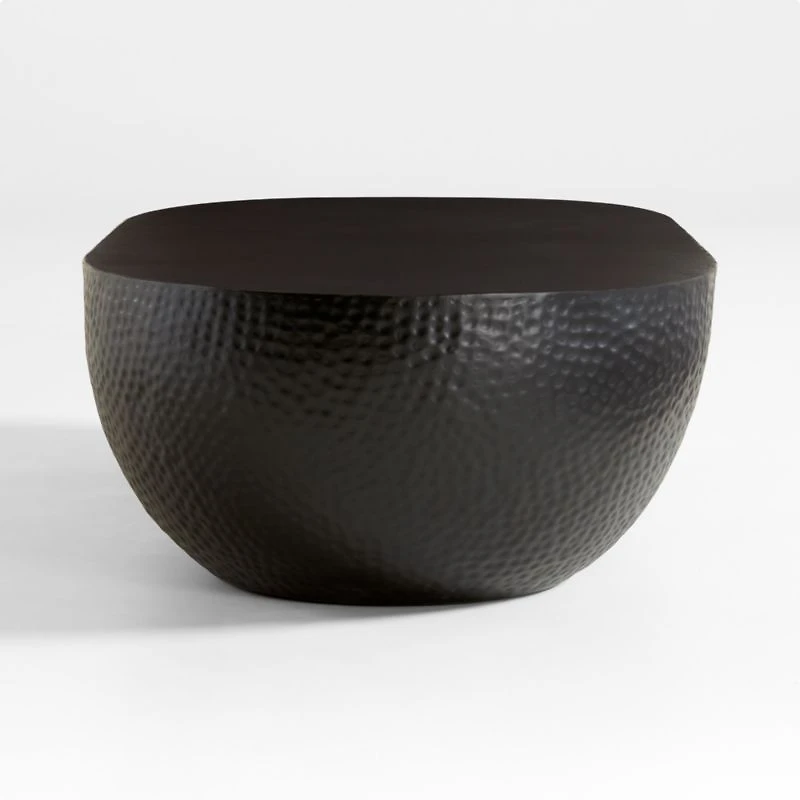 Fernando Metal Drum 62" Oval Coffee Table