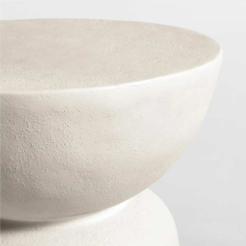 Fernando White Recycled Accent Table