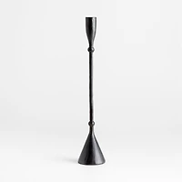 Ferric Medium Black Metal Taper Candle Holder