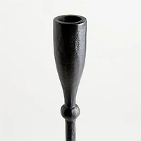 Ferric Medium Black Metal Taper Candle Holder