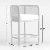 Fields Natural Cane Counter Stool by Leanne Ford
