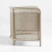 Fields Cane Back White Wash Accent Chair by Leanne Ford