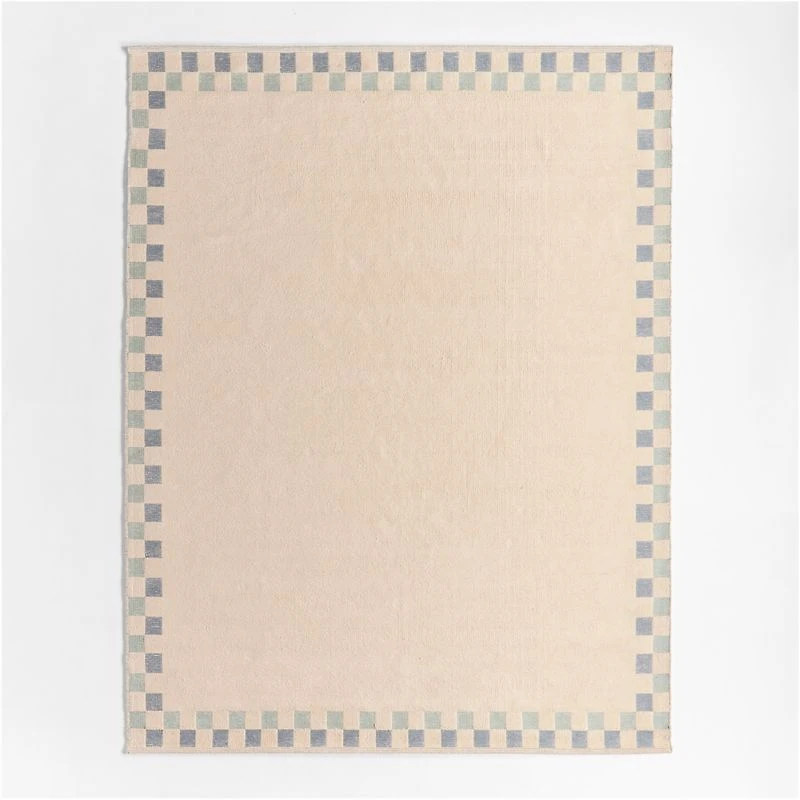 Finish Line Smoke Blue Kids Area Rug 8'x10'