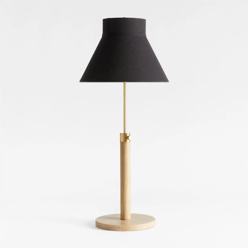 Finley Wooden Adjustable Table Lamp