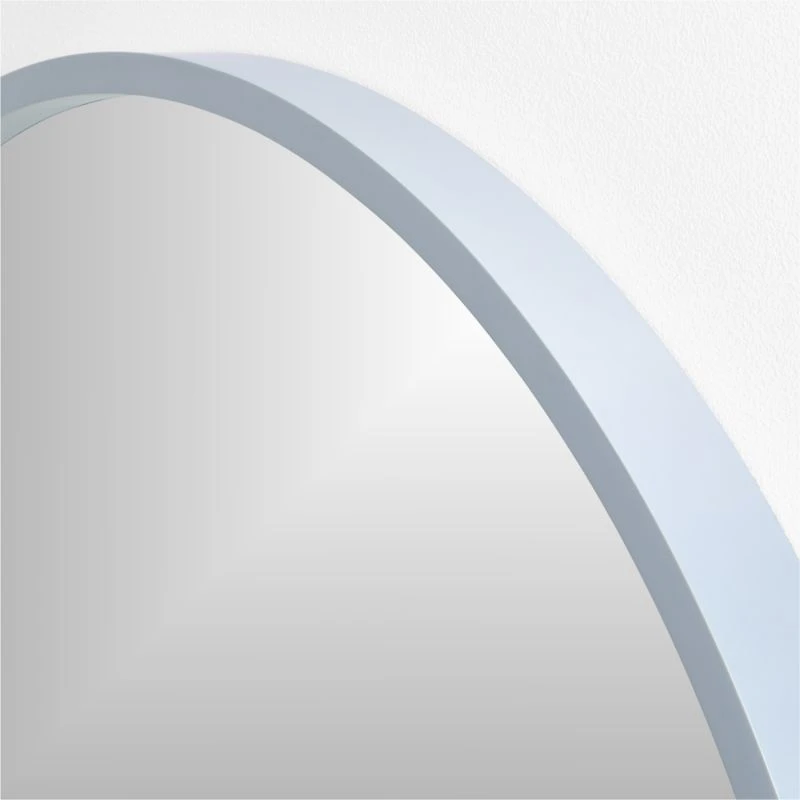 Finn Blue Wooden 31" Round Kids Wall Mirror