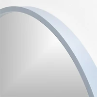 Finn Blue Wooden 31" Round Kids Wall Mirror
