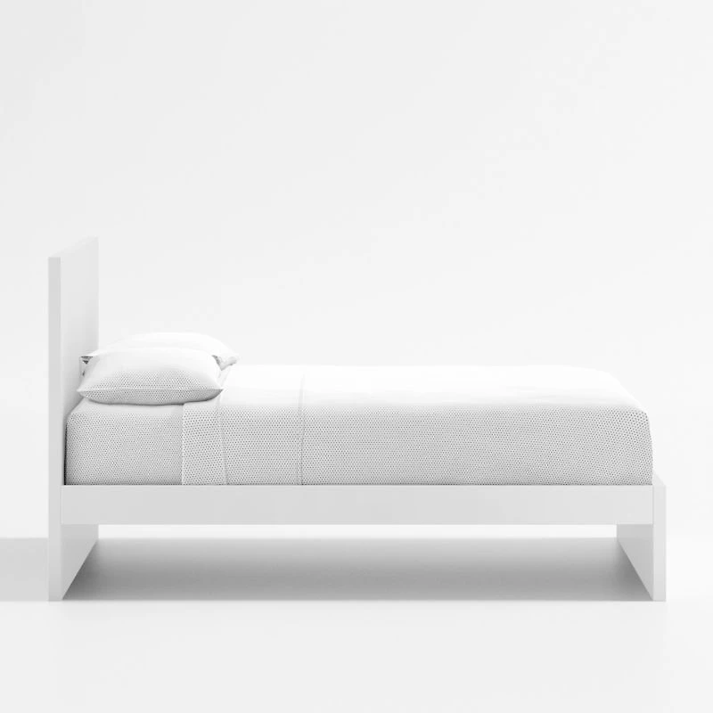 Finn White Wood Kids Twin Bed