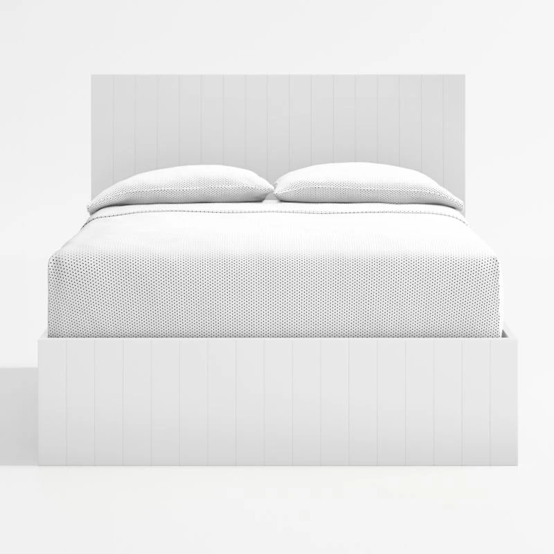 Finn White Wood Kids Twin Bed