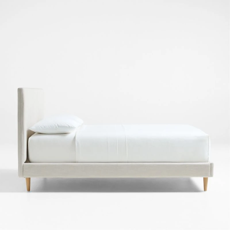 Finn Natural Upholstered Kids Full Bed