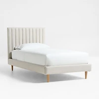 Finn Natural Upholstered Kids Full Bed