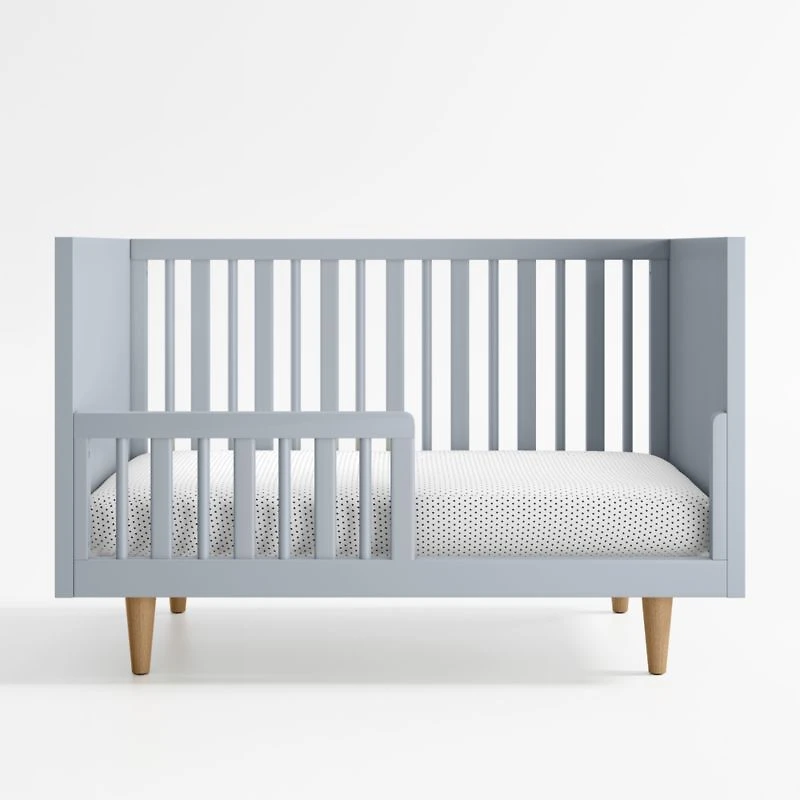 Finn Mist Blue Wood Toddler Bed Rail