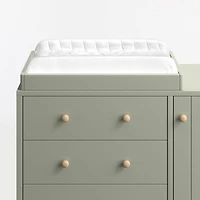 Finn Sage Green Wood Baby Changing Table Topper