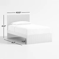 Finn White Wood Kids Twin Bed