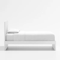Finn White Wood Kids Twin Bed