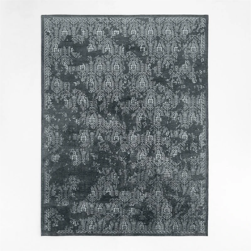 Firenze Vintage Dark Blue Area Rug 8'x10'