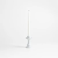 Firenze 5" White Ceramic Taper Candle Holder