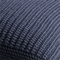 Deep Indigo Wool Blend 23" Fisherman Knit Throw Pillow Cover
