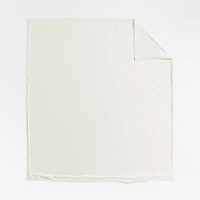 Cozysoft Organic Flannel Arctic Ivory Full/Queen Duvet Cover